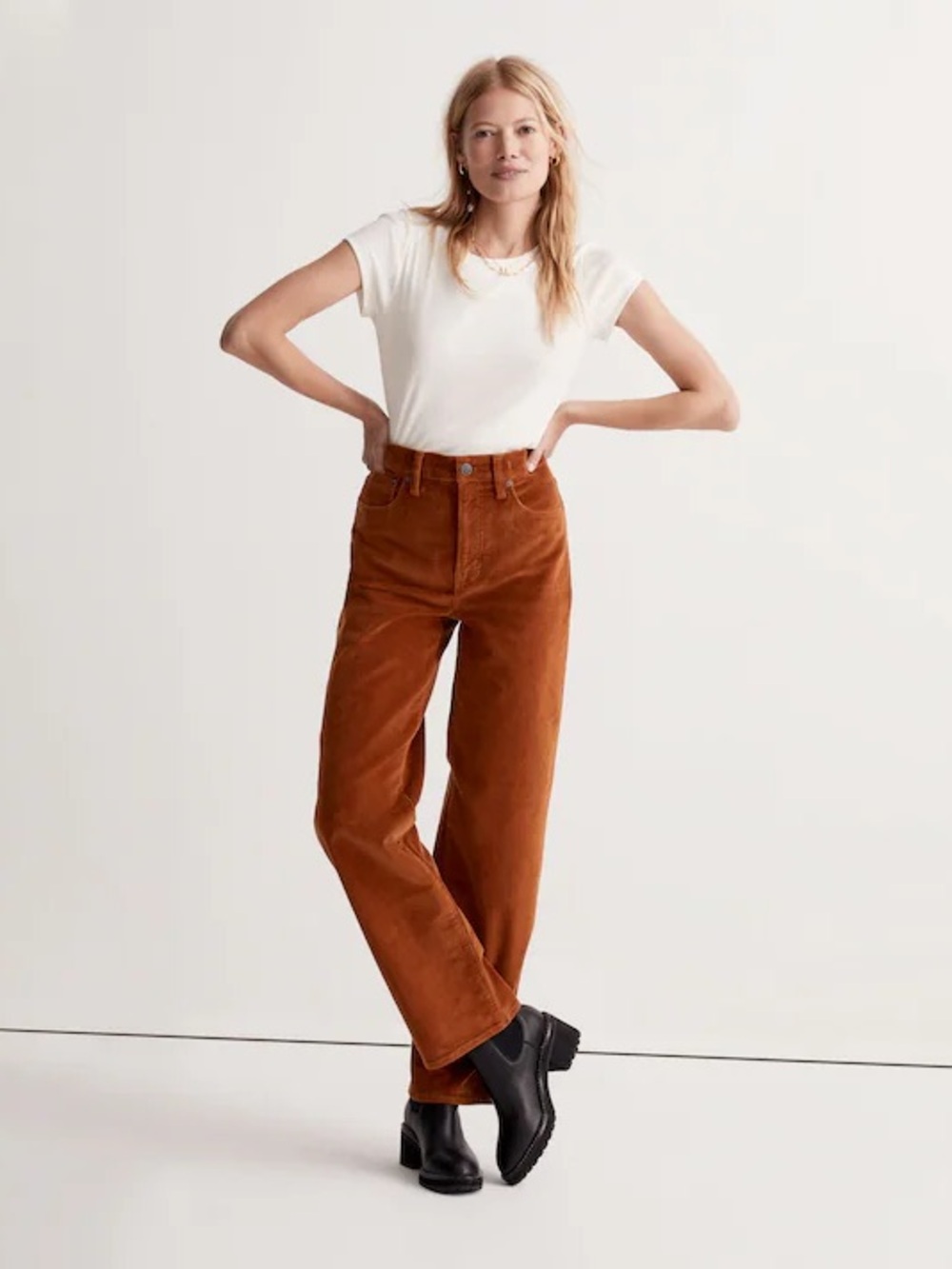 Madewell | The Perfect Vintage Wide-Leg Pant: Corduroy Edition